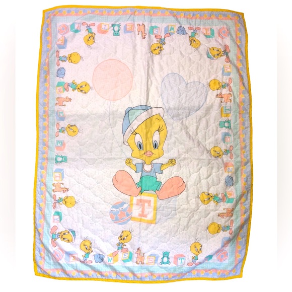 Warner Bros. Bedding Vintage Warner Bros Tweety Bird Baby Crib